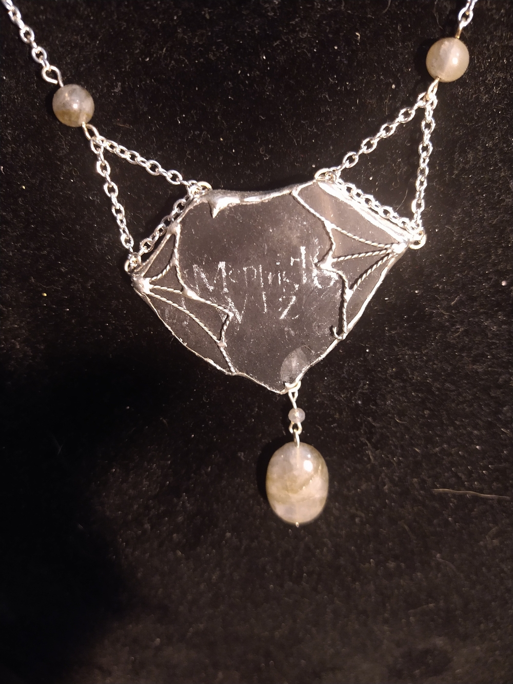 Mephisto Walz Necklace with Laboradite Bead Accent